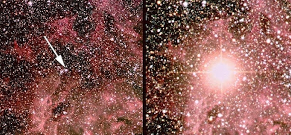 Sanduleak before and after